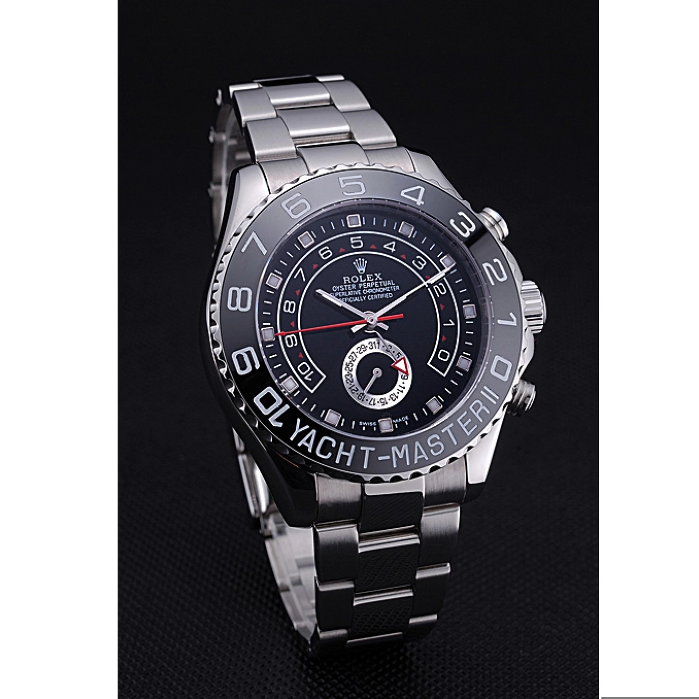 Rolex aaa copy Black 622541 - II Bracelet Rolex Steel Yacht Master Dial Stainless 0501